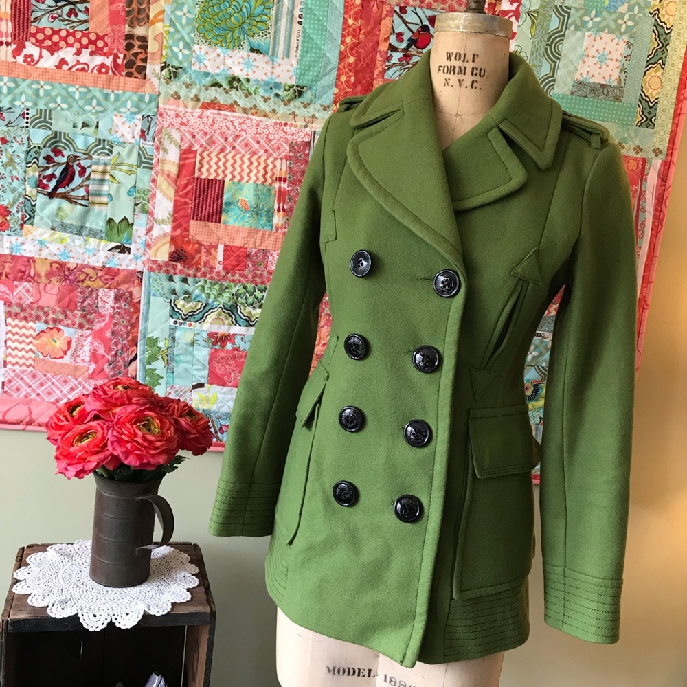 Miss Sixty Tailored Wool Pea Coat